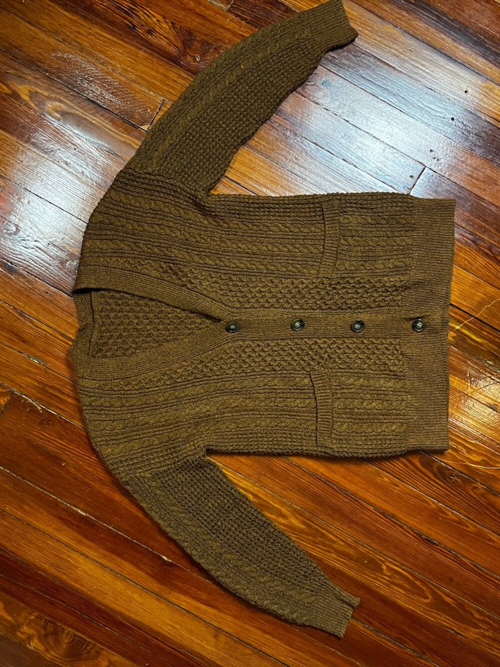 Rusty Color Knit Cardigan - Picture 10 of 11